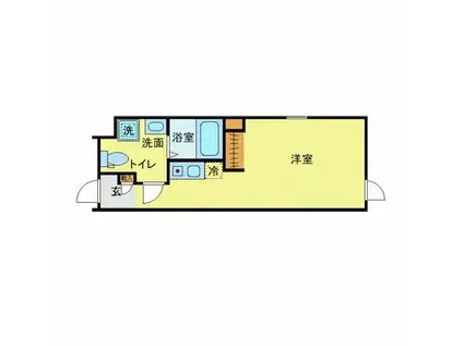 ルミエール大森(ワンルーム/2階)の間取り写真