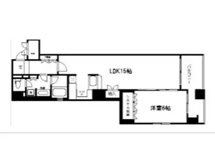リーガル京都烏丸御池(1LDK/8階)の間取り写真