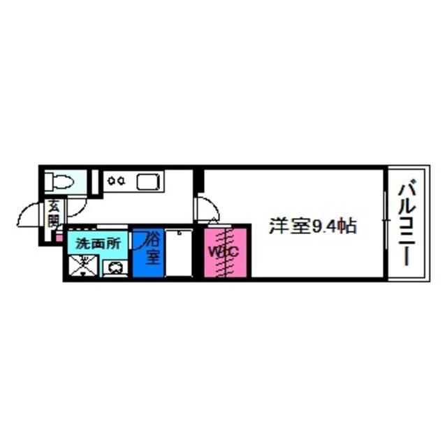 オリエンタルヴィラ(1K/3階)の間取り写真