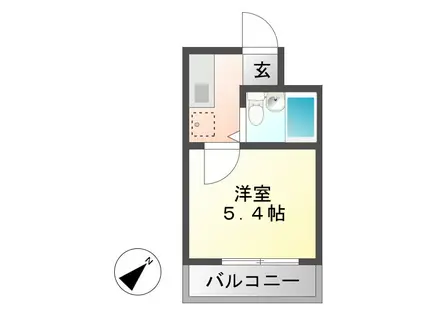 リブステージ富加(1K/1階)の間取り写真