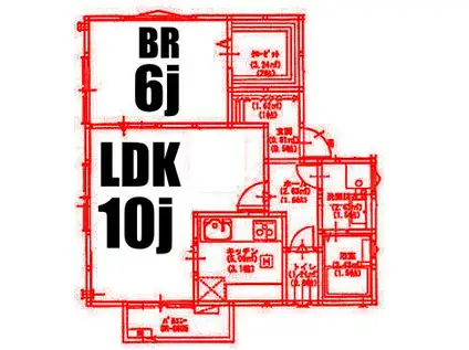 ワイズ日吉(1LDK/2階)の間取り写真