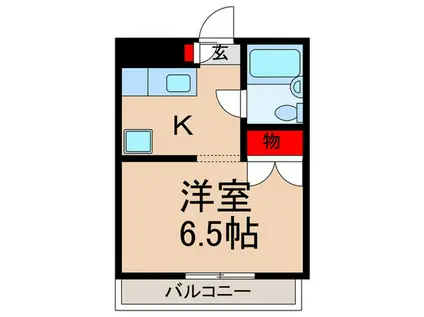 池袋ハイツ(ワンルーム/2階)の間取り写真