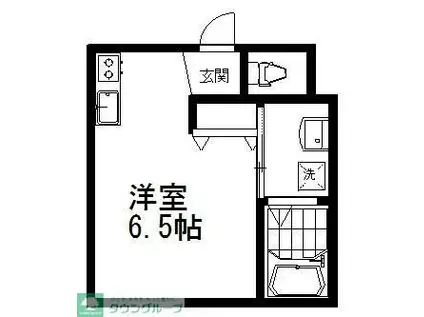 MOA芝久保(ワンルーム/1階)の間取り写真