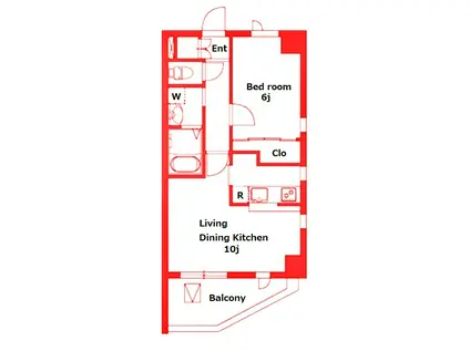 SAINT-CLAIR KAWASAKI(1LDK/7階)の間取り写真