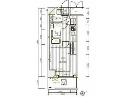 REGALIZ愛宕御成門 レガリス愛宕御成門(1K/6階)の間取り写真