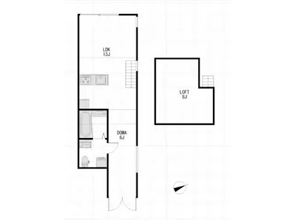 AMICI E CIELO HAYAMA(1LDK/1階)の間取り写真