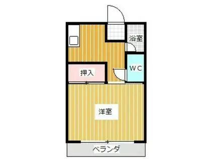 レジデンス中村A(1K/2階)の間取り写真