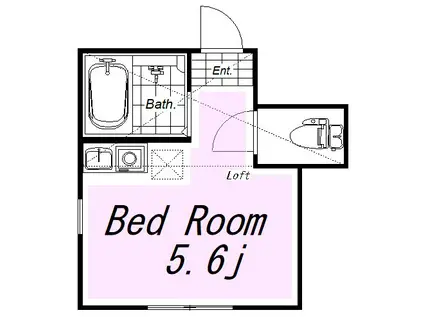 BRICKS上星川(ワンルーム/2階)の間取り写真