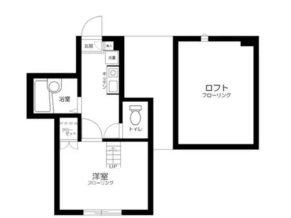 バーミープレイス都立大学(1K/1階)の間取り写真