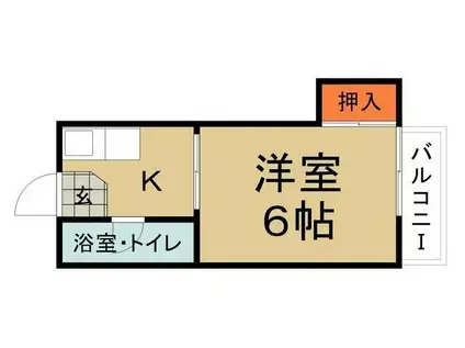 メゾンヴェール永福(1K/2階)の間取り写真
