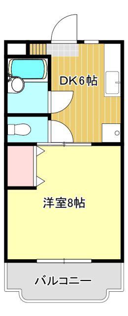 マンハイム伊藤I(1DK/4階)の間取り写真