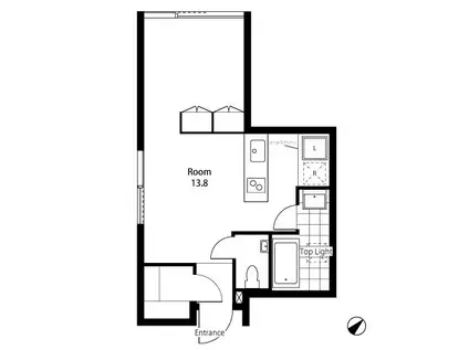 PATH(ワンルーム/3階)の間取り写真