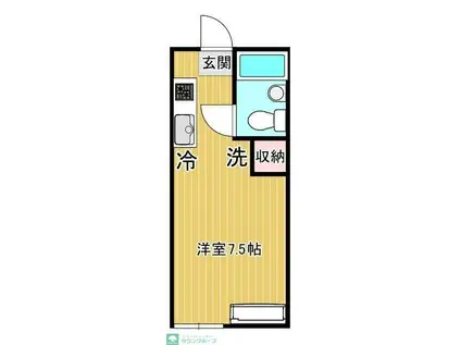 サンシャインコート(ワンルーム/2階)の間取り写真