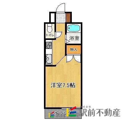 グランドアーク神埼(ワンルーム/3階)の間取り写真