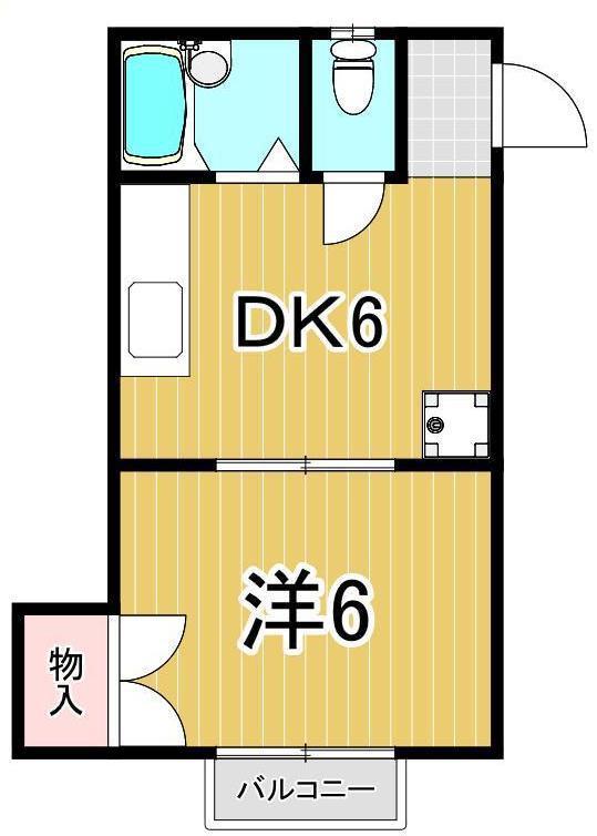 サンライトハイツ(1DK/1階)の間取り写真