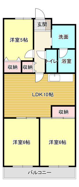 シティプラザ浜松(3LDK/7階)の間取り写真