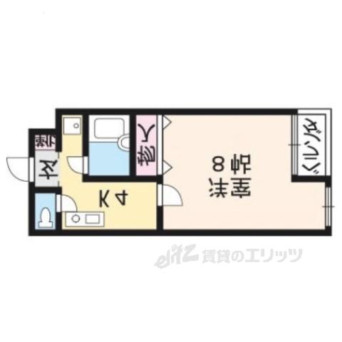 ABCFIRST(1K/1階)の間取り写真