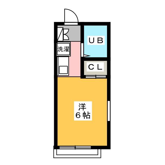 メゾン大手(1K/2階)の間取り写真