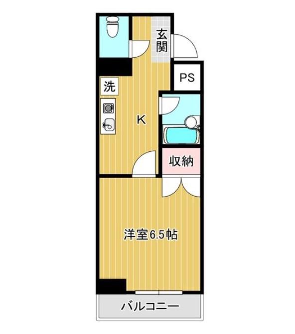 グレイスハイツ長町(1K/7階)の間取り写真