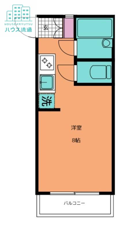 ニスクハイム(ワンルーム/2階)の間取り写真