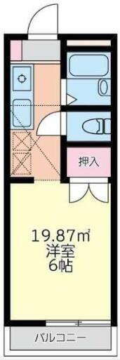タプラ愛名(1K/2階)の間取り写真