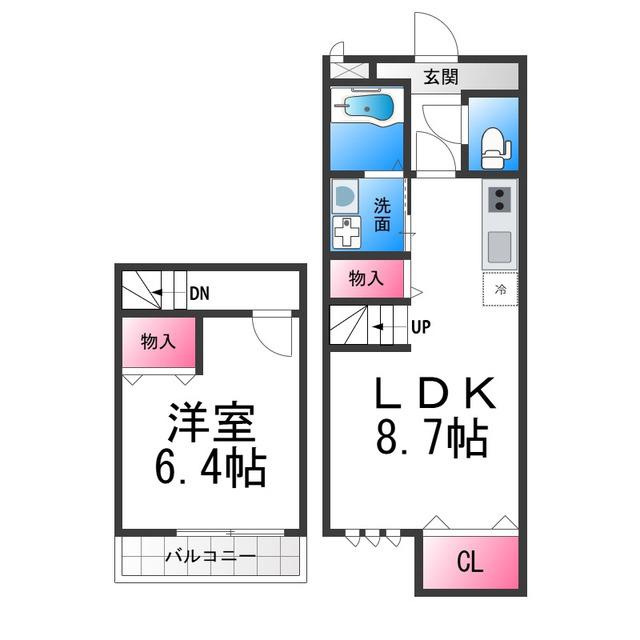 フジパレスサン(1LDK/1階)の間取り写真