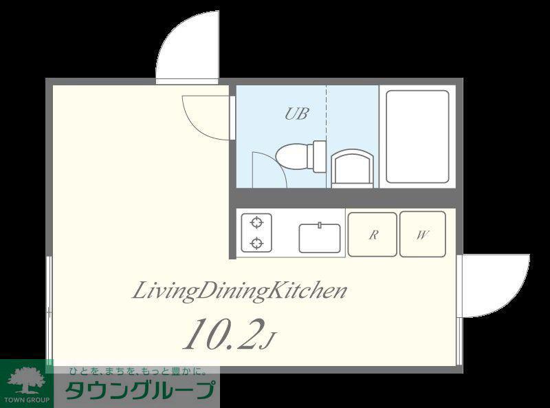 OOKAYAMA APARTMENT(ワンルーム/2階)の間取り写真