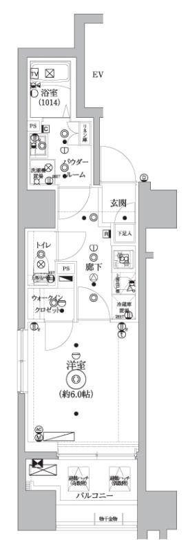 セジョリ桜台駅前(1K/10階)の間取り写真