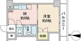 吉田ビル(1DK/5階)の間取り写真