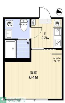 AVEN 京成小岩(1K/3階)の間取り写真