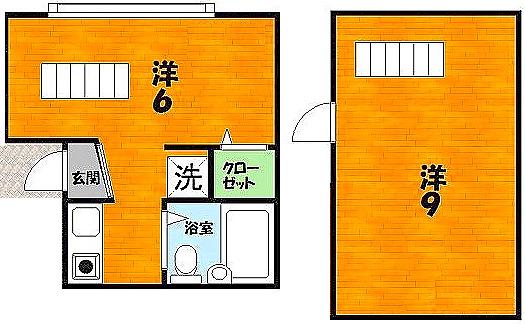 NEWSTORKAPARTMENT禁野本町(2K/2階)の間取り写真