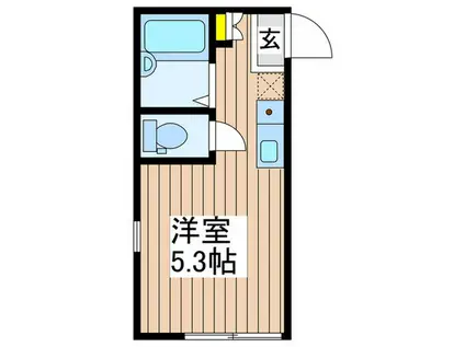 イフェズPAL磯子(ワンルーム/1階)の間取り写真