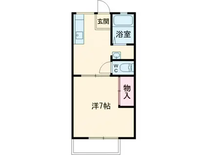 大森ハイツA(1K/1階)の間取り写真