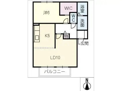 サン・アネックス(1LDK/1階)の間取り写真