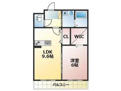 ヴィラ・デステ(1LDK/1階)の間取り写真
