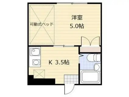 ブランシェ町屋(1K/1階)の間取り写真