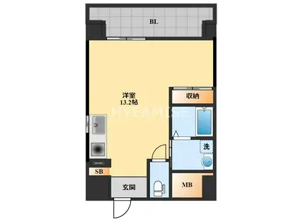 YS STATION(ワンルーム/5階)の間取り写真