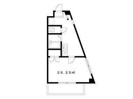 コーポ片山(1K/2階)の間取り写真