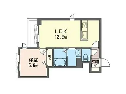 クオリスタ(1LDK/1階)の間取り写真