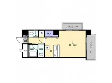 CASA ANGELICA(1K/2階)の間取り写真