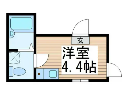 ゼネラルハイツ南花畑(ワンルーム/2階)の間取り写真