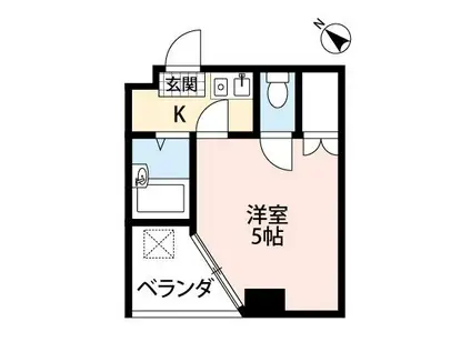 正道マンション(ワンルーム/2階)の間取り写真