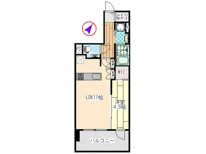 エクセレントシティ南行徳一丁目(1LDK/2階)の間取り写真