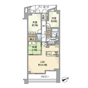 パークハウス フォレストリエ(3LDK/3階)の間取り写真