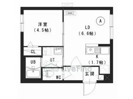 TS MADE ZERO3(1LDK/3階)の間取り写真