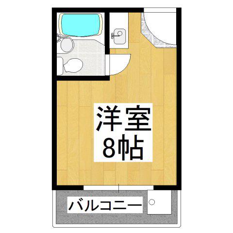 サンシャイン狭山(ワンルーム/3階)の間取り写真