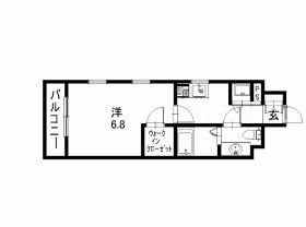 アネーロ高宮(1K/7階)の間取り写真