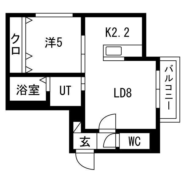 MTガーデンイースト III(1LDK/4階)の間取り写真