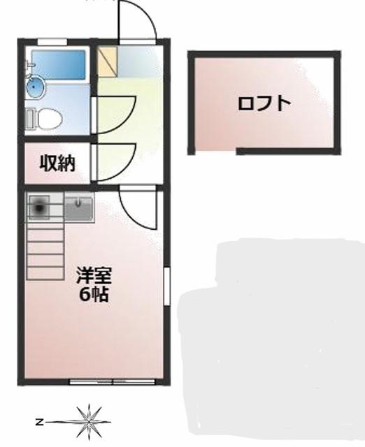 コーポアメニティI(1K/2階)の間取り写真