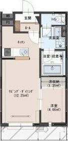 MIKASAレジデンス(1SK/2階)の間取り写真